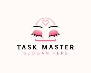 Beauty Eyebrow Lash Extensions logo design