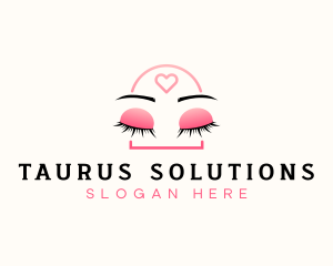 Beauty Eyebrow Lash Extensions logo design