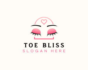 Beauty Eyebrow Lash Extensions logo design