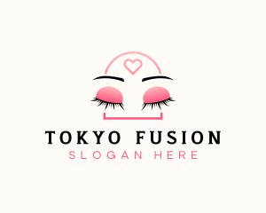 Beauty Eyebrow Lash Extensions logo design