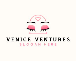 Beauty Eyebrow Lash Extensions logo design