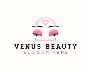 Beauty Eyebrow Lash Extensions logo design