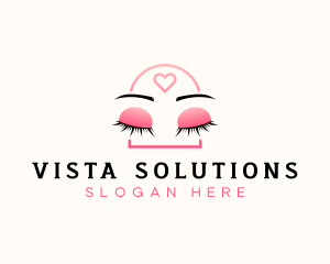 Beauty Eyebrow Lash Extensions logo design