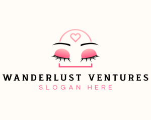 Beauty Eyebrow Lash Extensions logo design