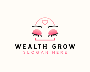 Beauty Eyebrow Lash Extensions logo design