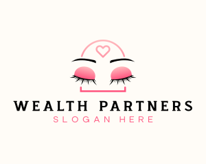 Beauty Eyebrow Lash Extensions logo design