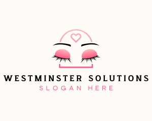 Beauty Eyebrow Lash Extensions logo design