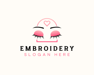 Beauty Eyebrow Lash Extensions logo design