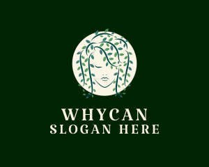 Vine Leaf Woman  Logo
