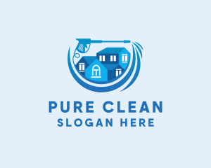 Home Cleaning Pressure Washer logo design