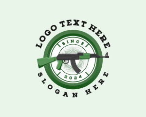 Carbine - Military Gun Firearm logo design