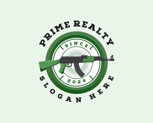 Military Gun Firearm Logo