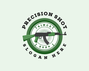 Rifle - Military Gun Firearm logo design