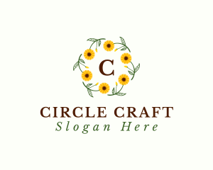 Sunflower Floral Gardening  logo design