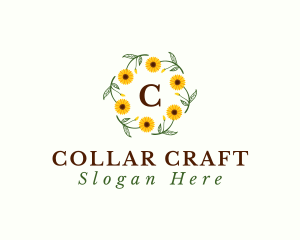 Sunflower Floral Gardening  logo design