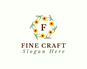 Sunflower Floral Gardening  logo design