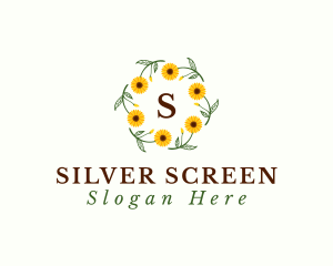 Flower - Sunflower Floral Gardening logo design