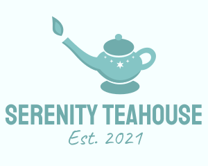 Blue Teapot Candle  logo design