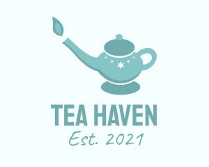 Blue Teapot Candle  logo design