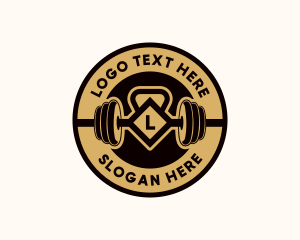 Weight Lifting - Gym Barbell Gym logo design