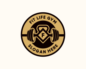 Gym - Gym Barbell Gym logo design