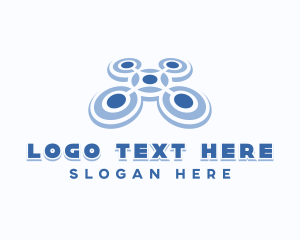 Aerial - Aerial Quadcopter Drone logo design