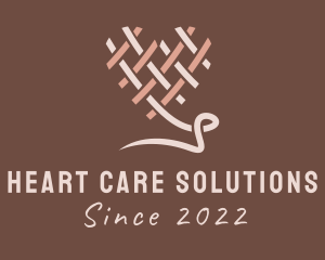 Weave Heart Textile  logo design