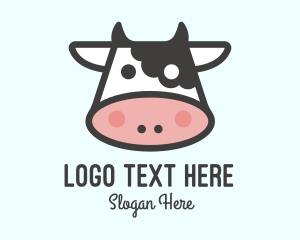 Cute - Cute Cartoon Cow logo design