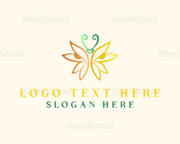 Butterfly Insect Garden Logo