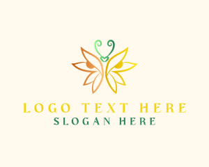 Aromatherapy - Butterfly Insect Garden logo design