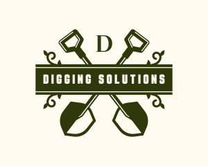 Shovel Landscaping Tool logo design