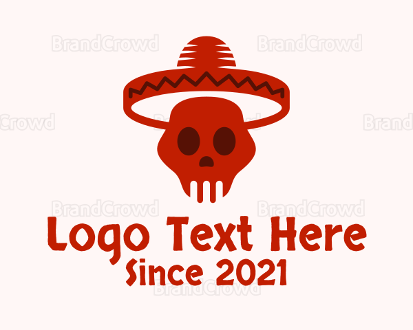 Mexican Skull Hat Logo