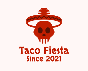 Mexican - Mexican Skull Hat logo design