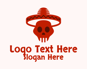 Mexican Skull Hat Logo