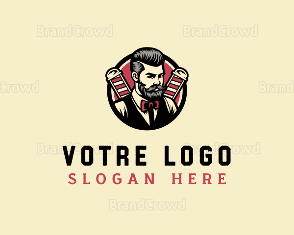 Retro Stylish Gentleman Logo