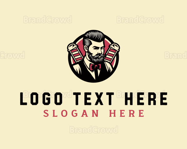 Retro Stylish Gentleman Logo