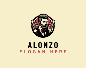 Retro Stylish Gentleman logo design