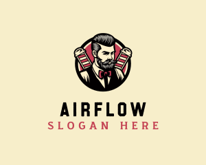 Retro Stylish Gentleman logo design