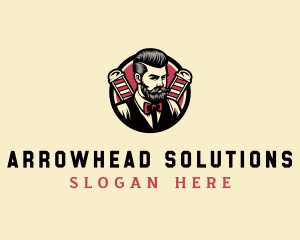 Retro Stylish Gentleman logo design