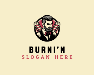 Retro Stylish Gentleman logo design