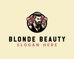 Blonde - Retro Stylish Gentleman logo design