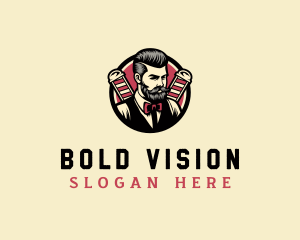 Retro Stylish Gentleman logo design