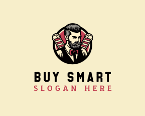 Retro Stylish Gentleman logo design