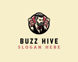 Retro Stylish Gentleman logo design