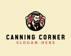 Retro Stylish Gentleman logo design