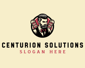 Retro Stylish Gentleman logo design