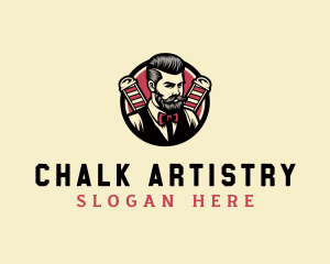 Retro Stylish Gentleman logo design