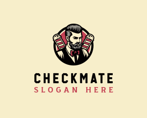 Retro Stylish Gentleman logo design