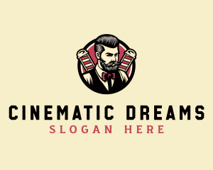 Retro Stylish Gentleman logo design