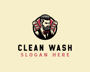 Retro Stylish Gentleman logo design